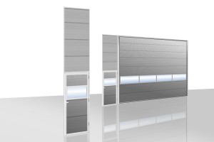 Mandoor Therm | V-Sicke RAL 9006 | Sichtsektion