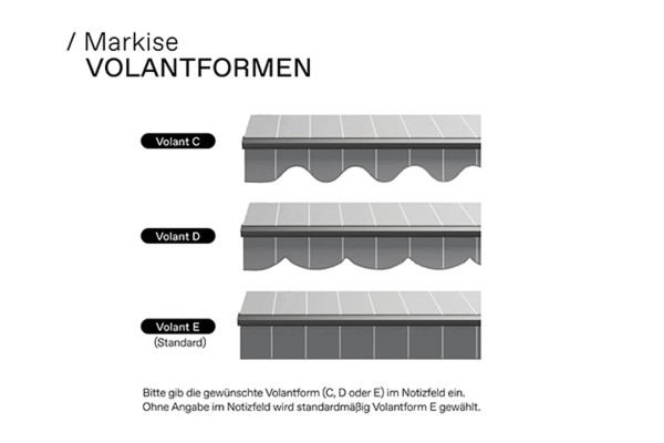 3954 Markise (Se) GT Karibik Volantformen