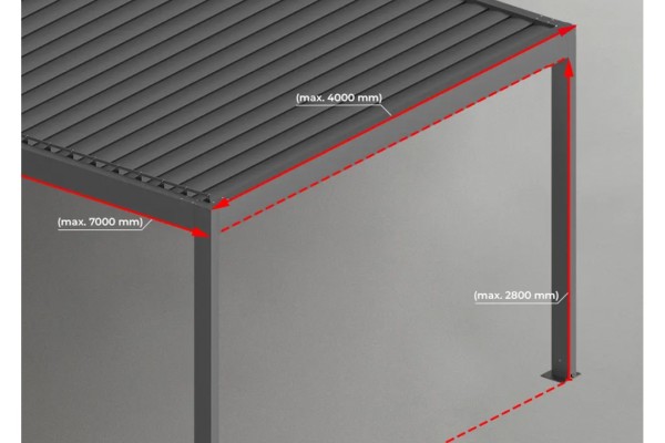 Pergola GT400Pro Konstruktion nach Maß