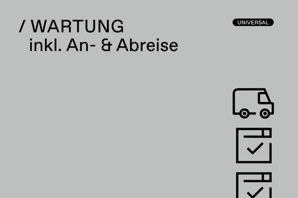 003986 Wartung inkl. An- & Abreise