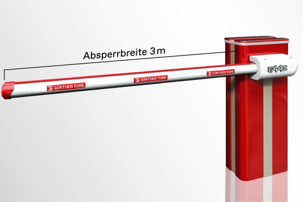 Faac B680H Sperrbreite 3 m rot