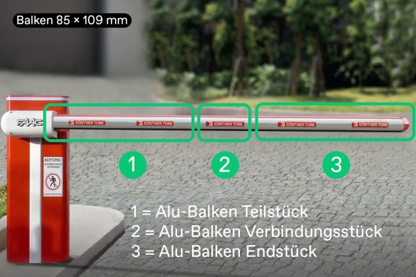 004347 Schrankenbalken SET