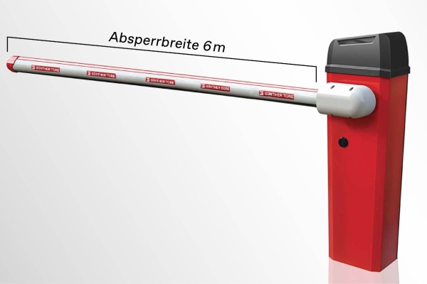 Schranke B614 Sperrbreite 5m RAL 3020